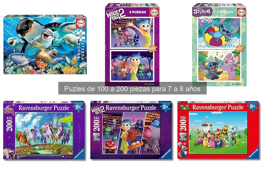 Puzles temáticos para niños de 7 a 8 años: variedad y diversión