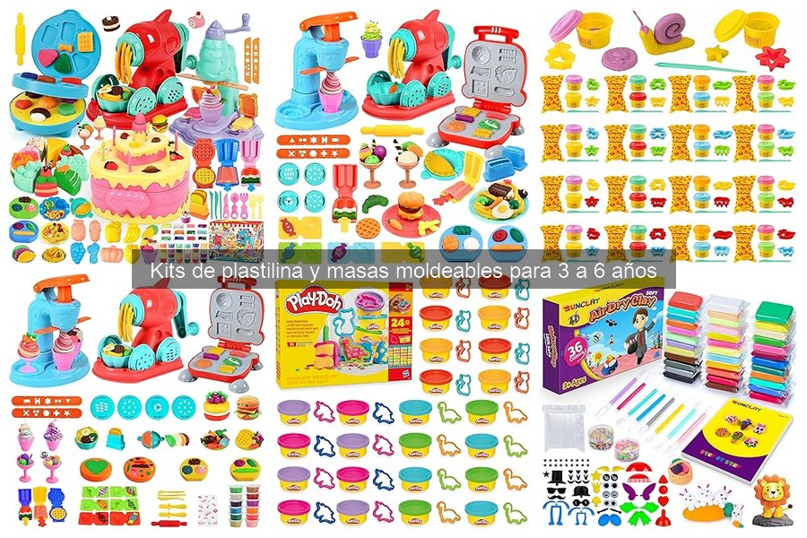 Qué son los kits de plastilina y masas moldeables para niños