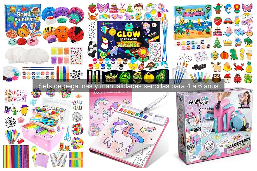 ¿Qué son los sets de pegatinas y manualidades para niños?