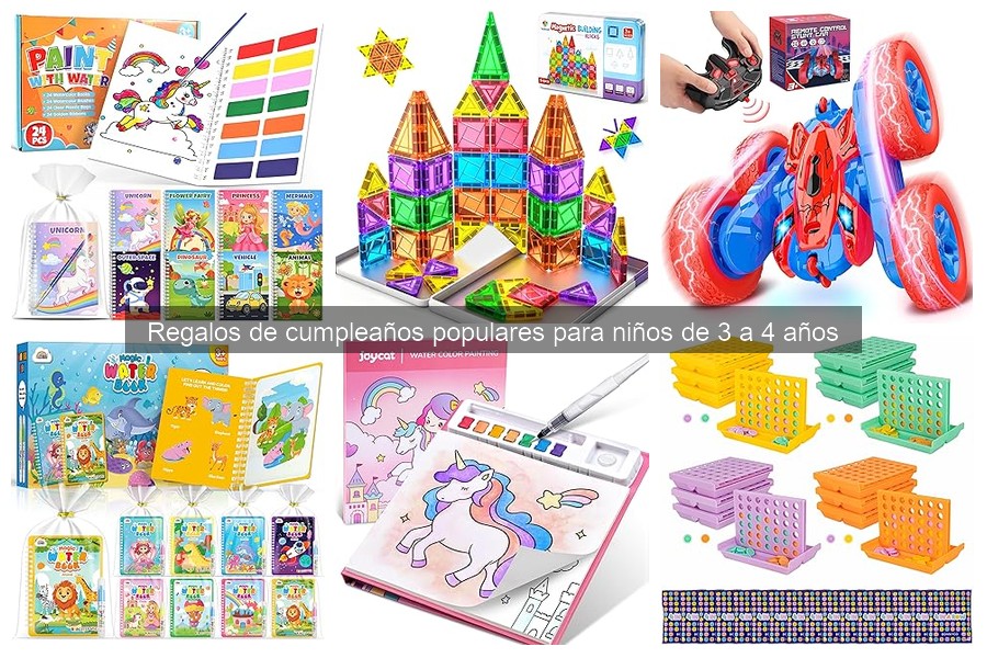 Regalos de cumpleaños con personajes populares para niños de 3 a 4 años
