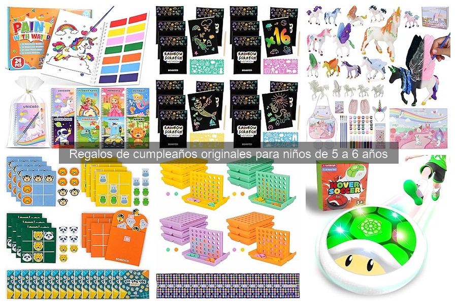 Regalos de cumpleaños creativos para niños de 5 a 6 años