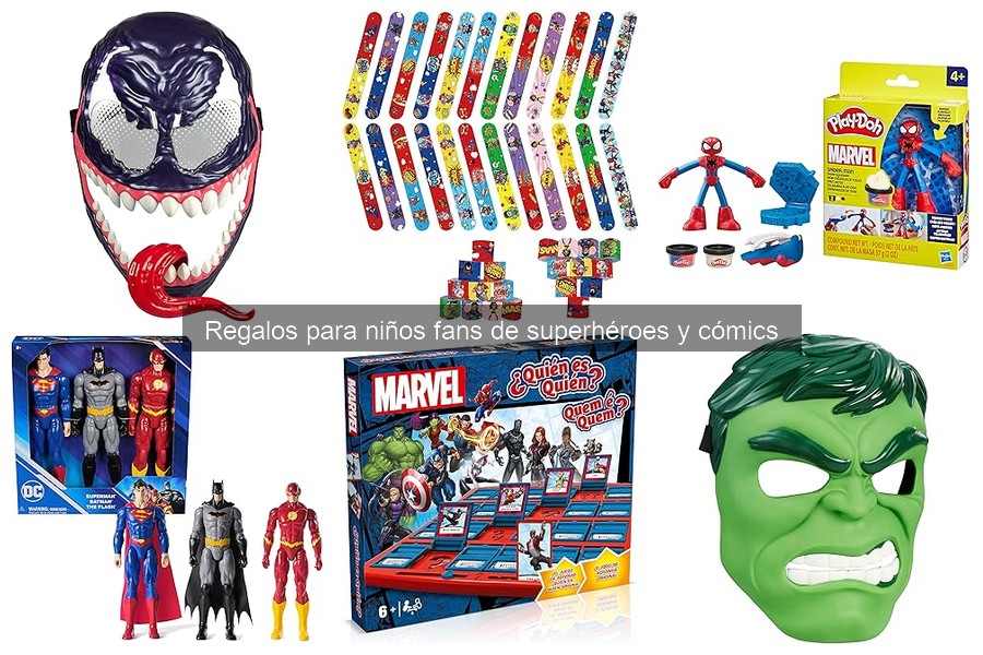 Regalos de superhéroes para niños de 5 a 7 años