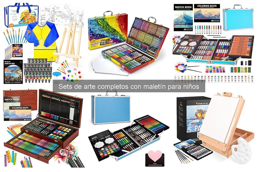 Sets de arte completos con maletín para niños: ¿Qué incluyen?
