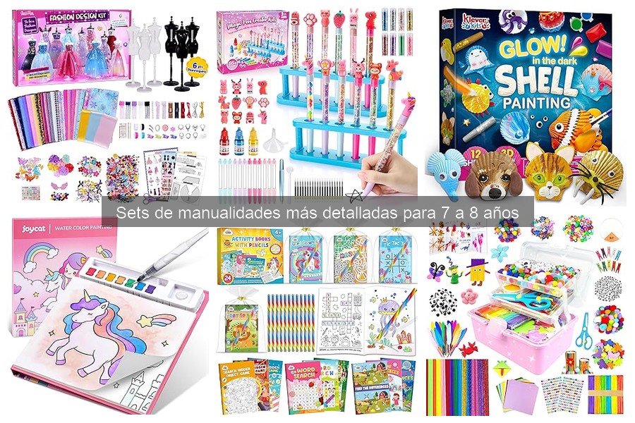Sets de manualidades para niños de 7 a 8 años: Beneficios y más