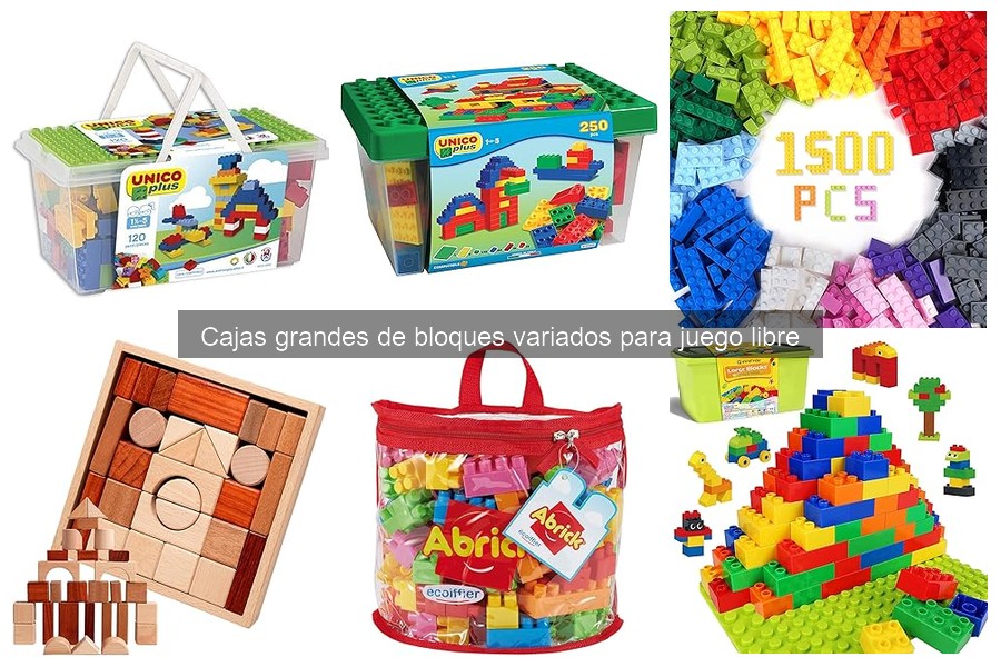 ¿Son los bloques grandes seguros para niños menores de 3 años?