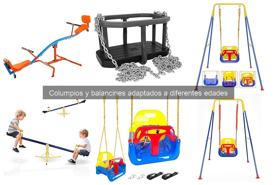 Tipos de columpios y balancines según la edad de los niños